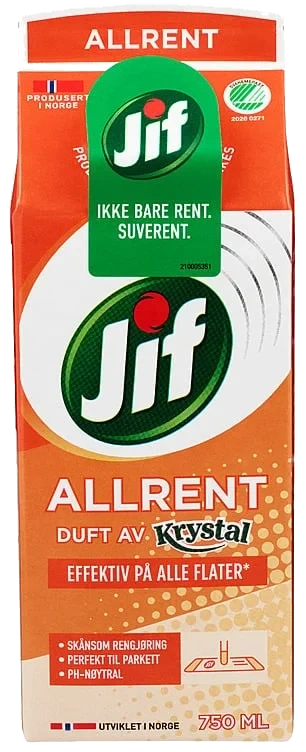 Jif allrent krystal duft kart.  750ml