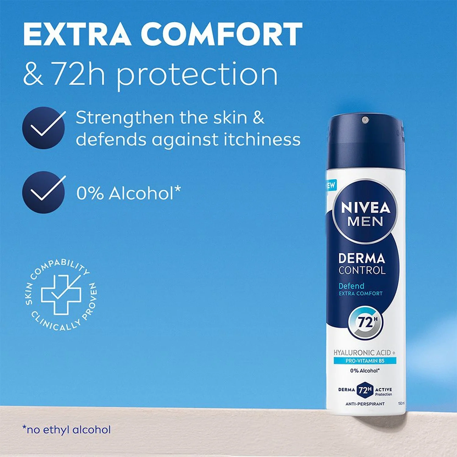 NIVEA Antiperspirant Deo Spray Derma Control Defend