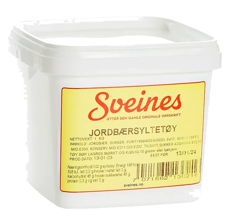 Jordbærsyltetøy stenbaks 1kg