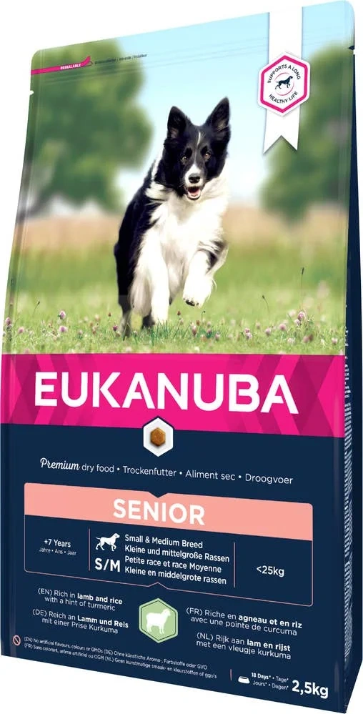 Eukanuba Dog Adult Senior Sm/med 2.5kg