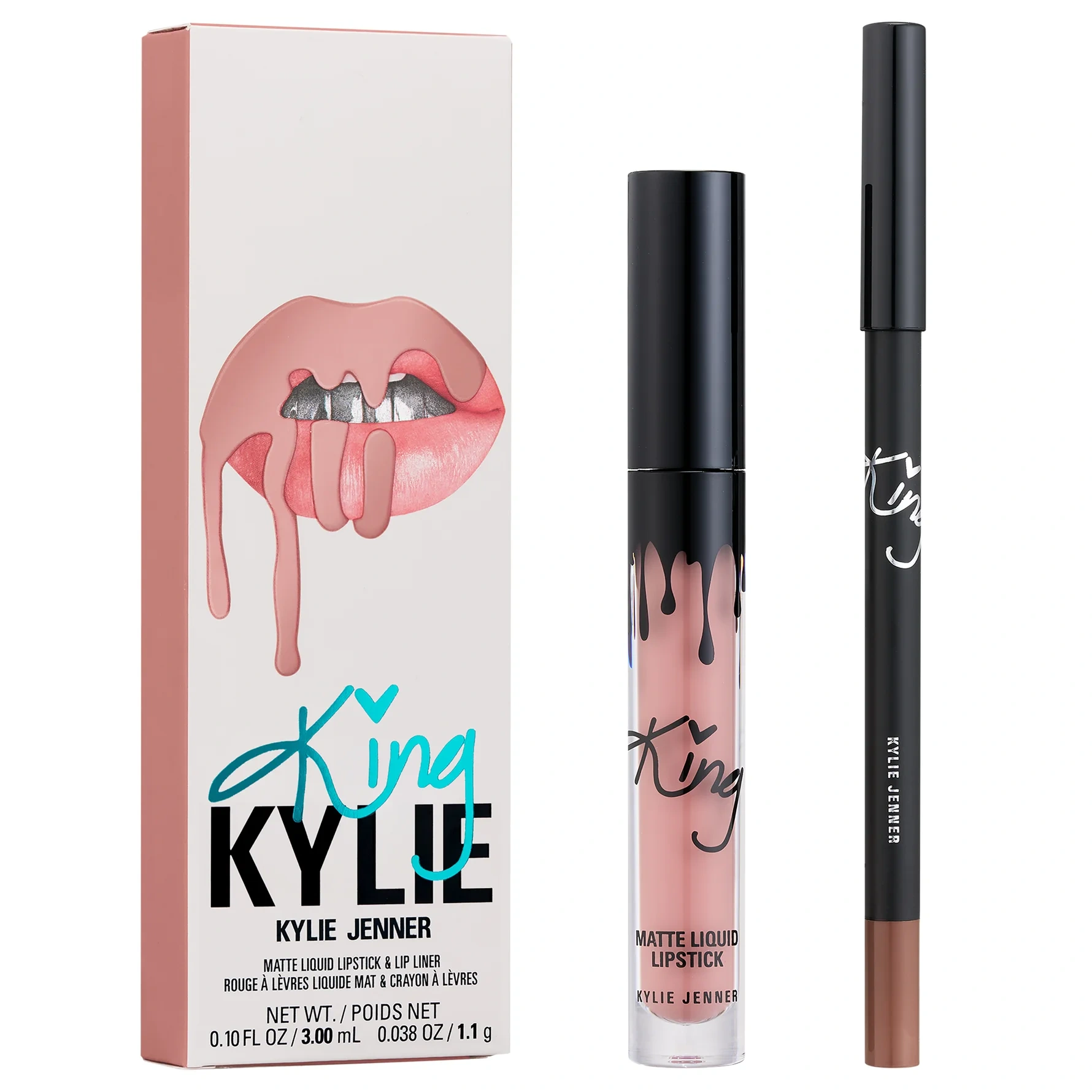 Kylie Cosmetics King Kylie Matte Liquid Lipstick + Lip Liner A Decade