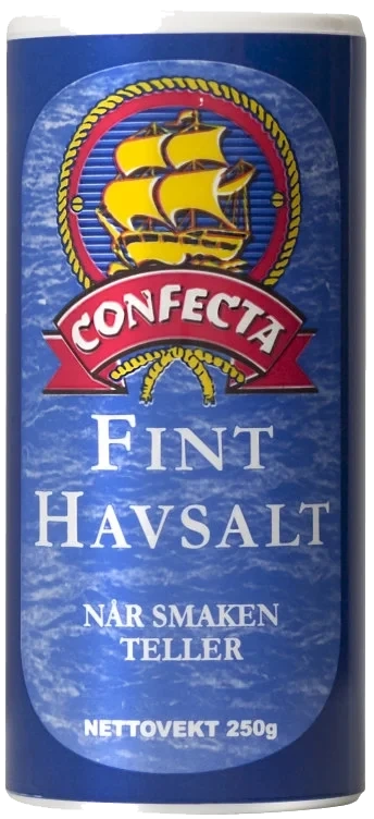 Havsalt Fint Borddryss 250g boks Confecta