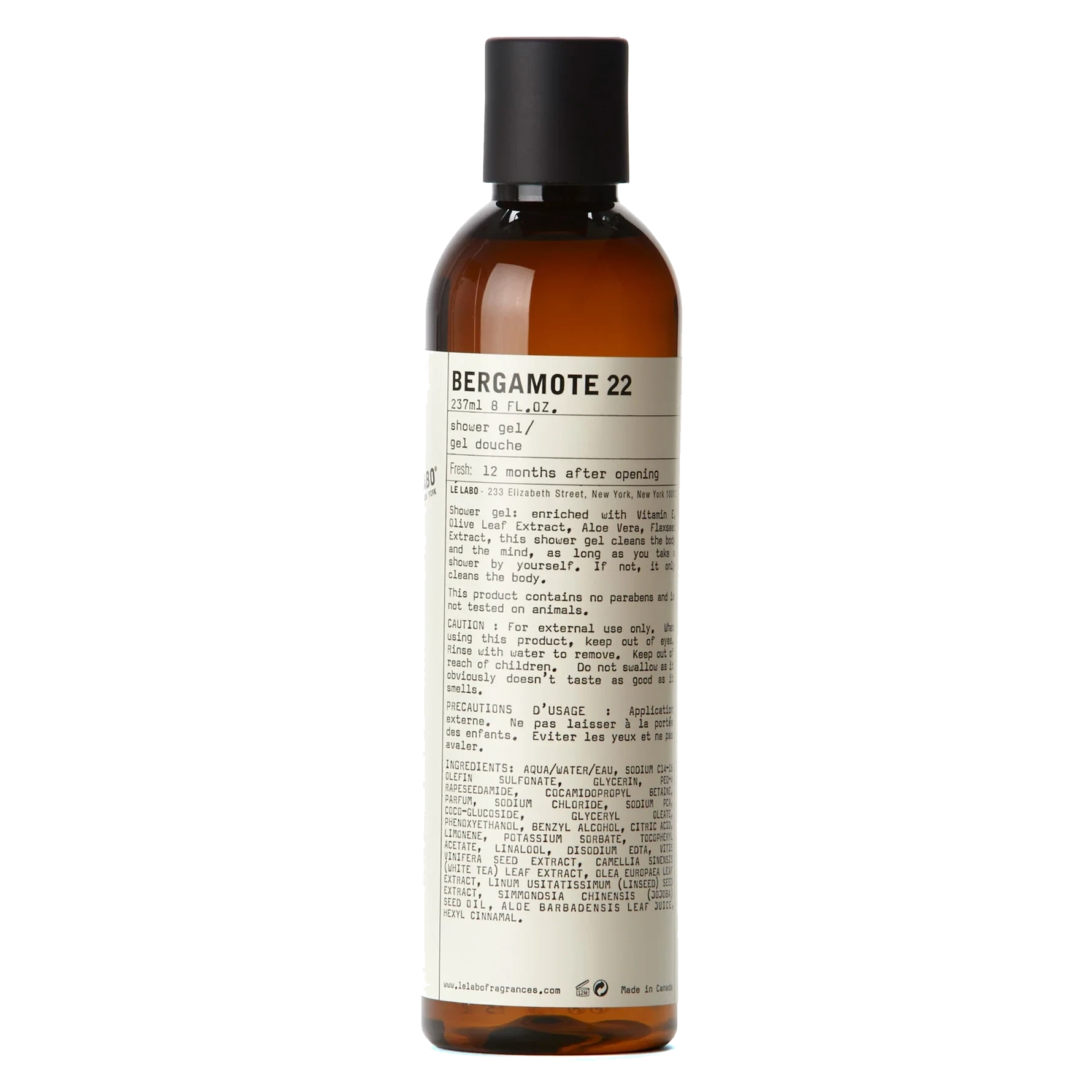 Le Labo Bergamote 22 Shower Gel 237 ml