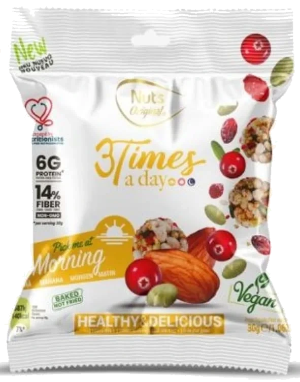 Nøtte Snacks Morning 30g Nuts Original