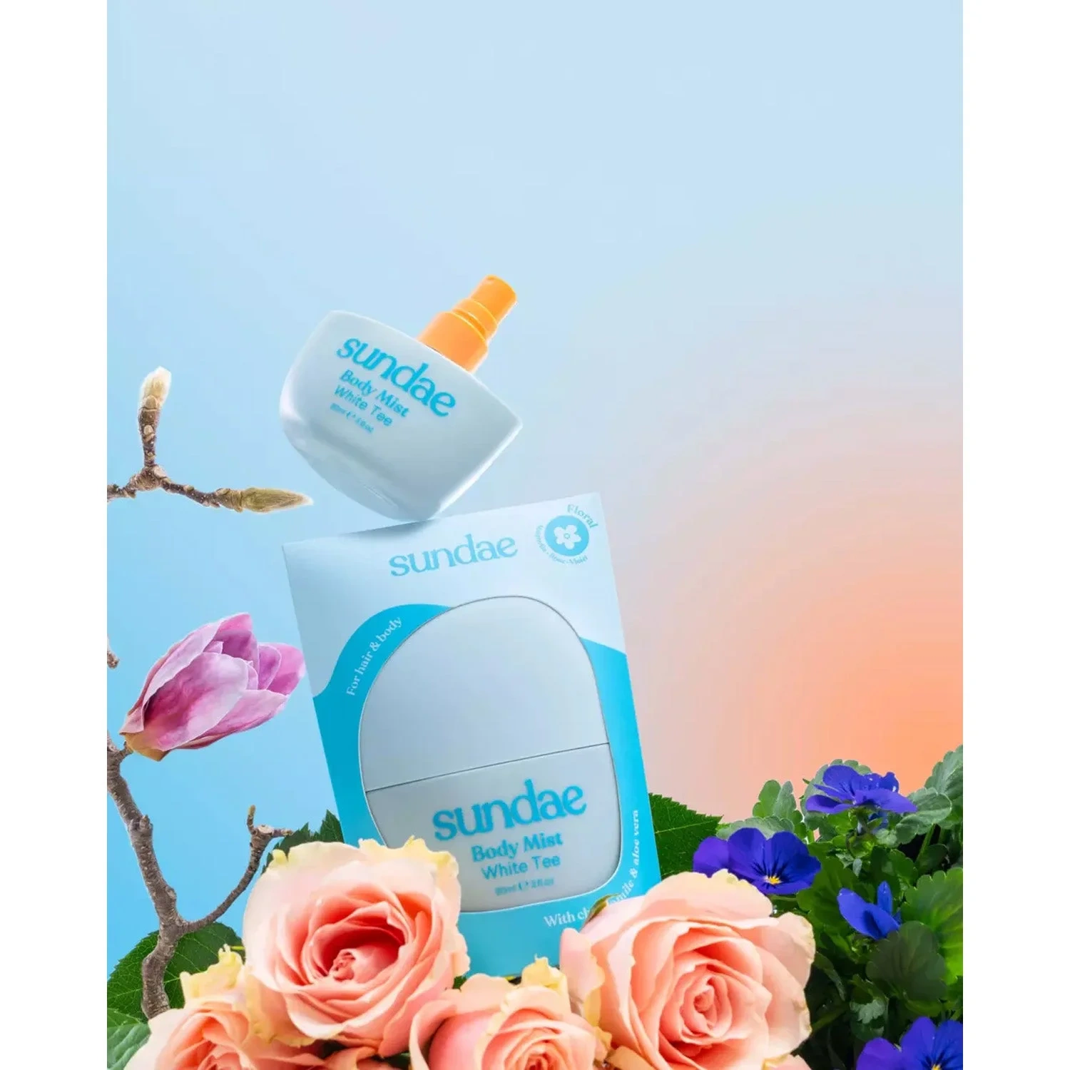 Sundae Body: White Tee, Body Mist