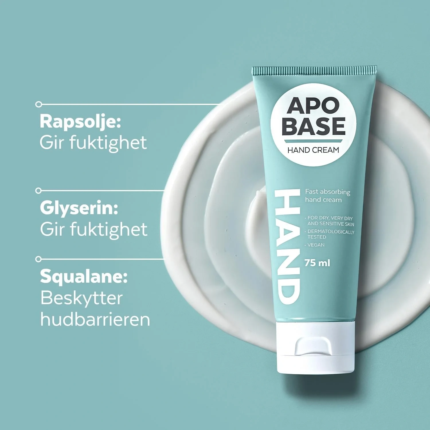 Apobase Hand Cream, 75 ml