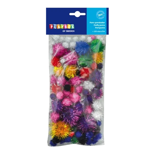 Pompom Glitter 100 Stk