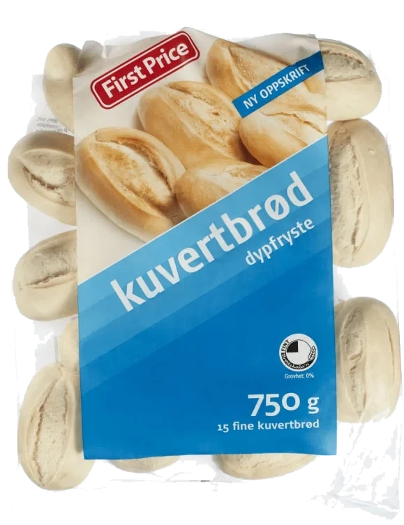 Kuvertbrød 15pk First Price