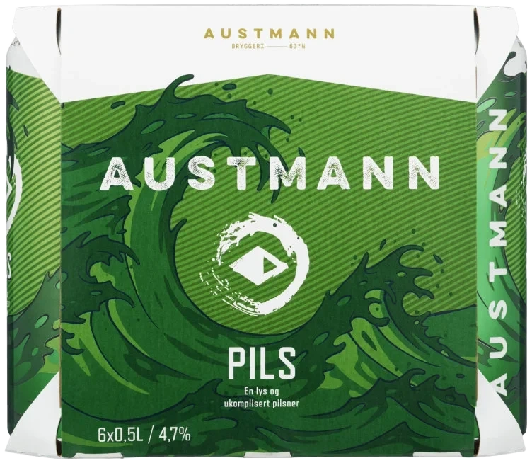 Austmann Pilsner 0,5lx6 boks