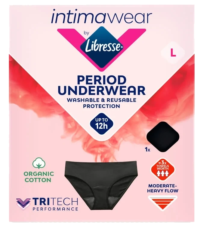 Libresse Menstruse Hipster Svart L 1stk
