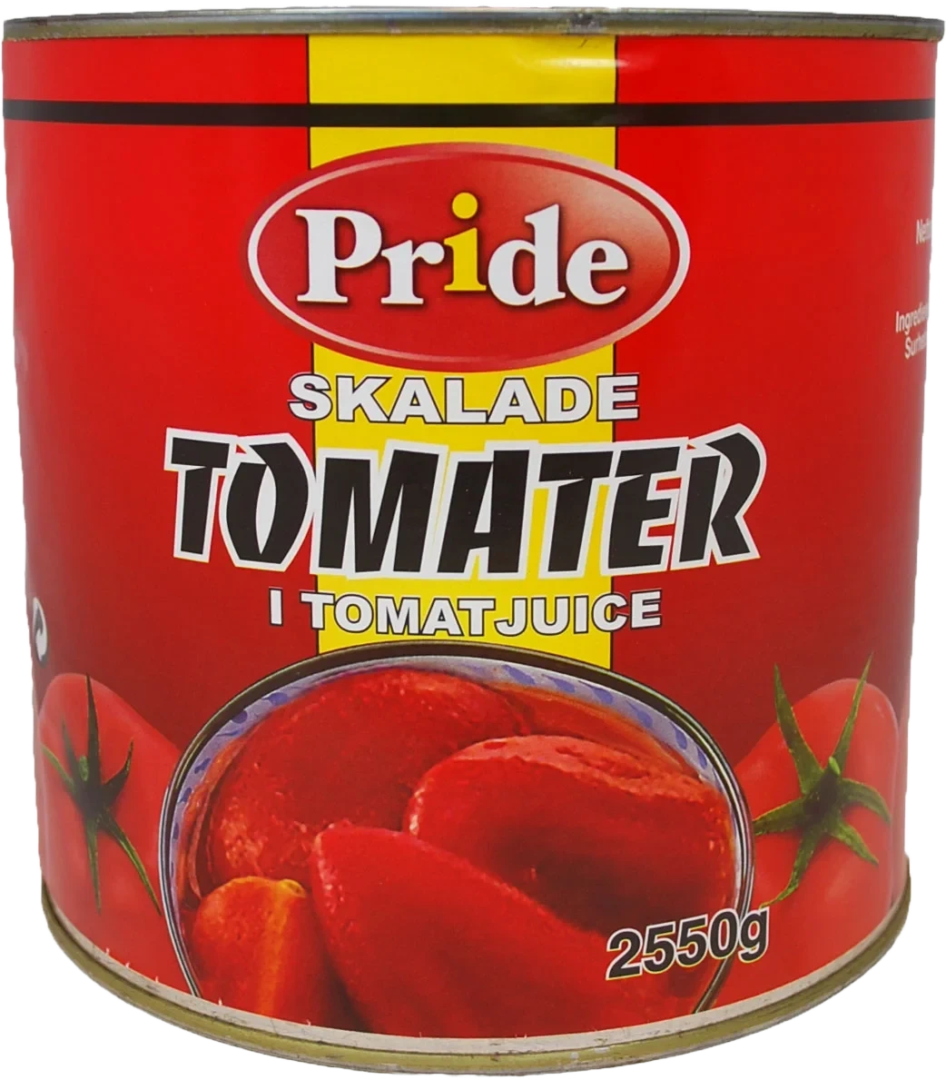 Skalade tomater i tomatjuice