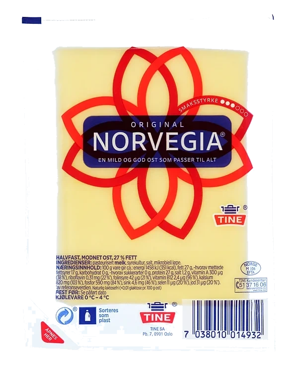 Norvegia 27% kuvert sk fri 100x2x15g