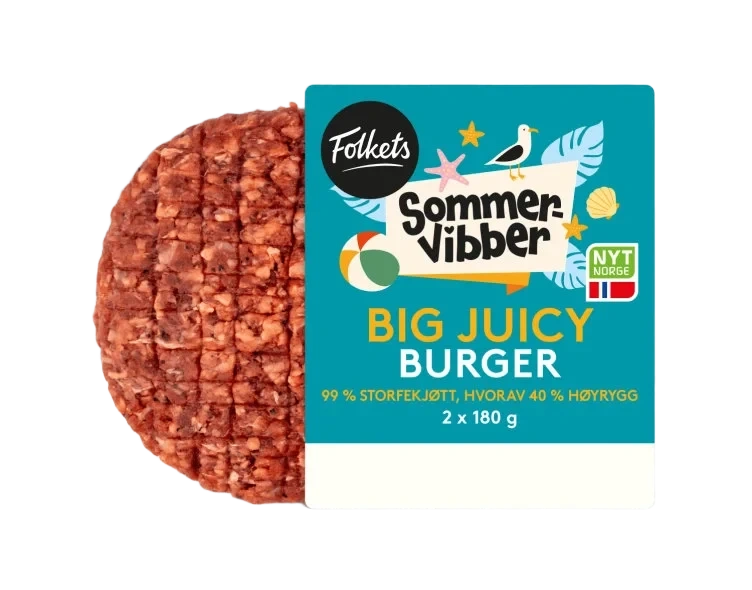 Burger Big Juicy 2x180g Sommervibber