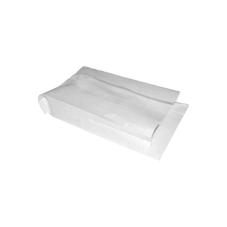 Bakerpose hvit m/vindu u/trykk 22x6x34cm    1000stk