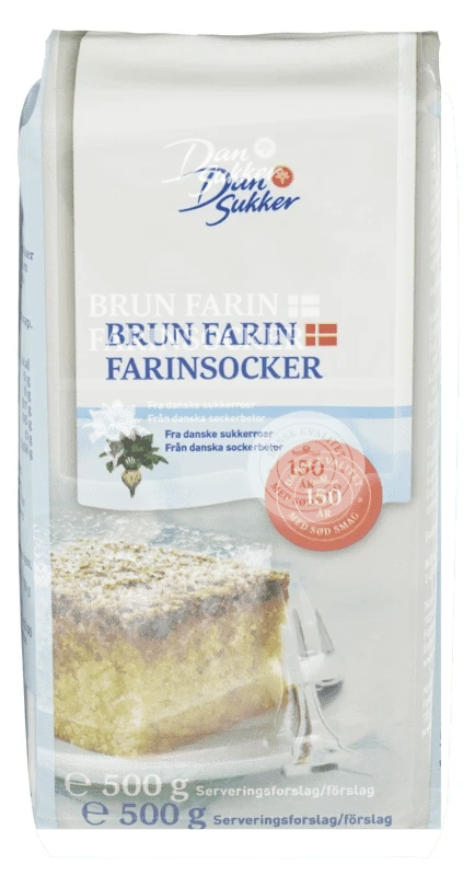 Farin Brun  500g Dansukker
