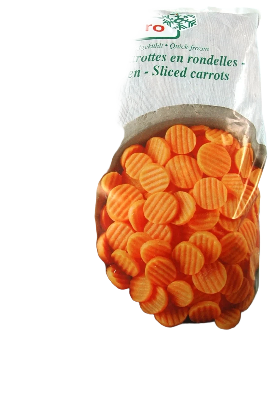 Morötter skivade