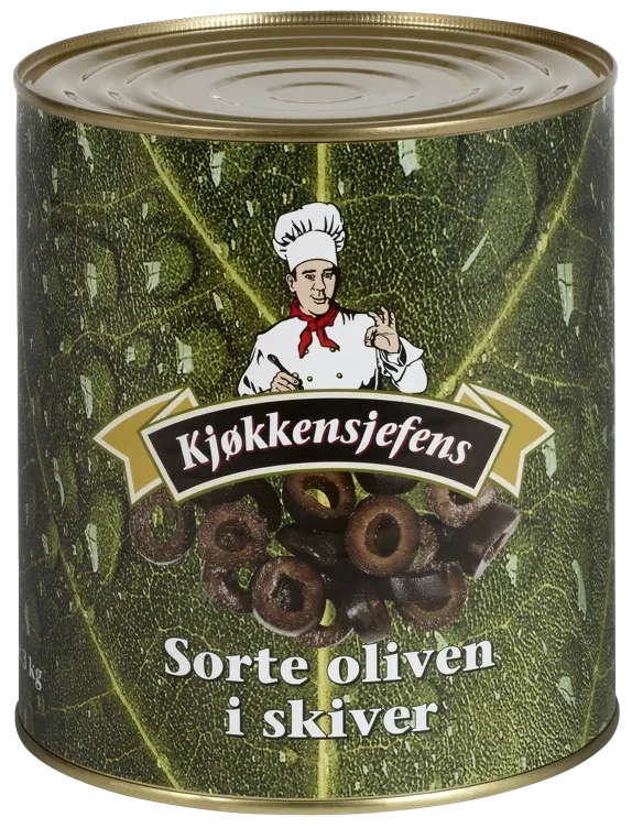 Oliven sorte, skivet ks    3kg