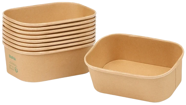 Box brick medium pap/pla brun 750ml 50stk