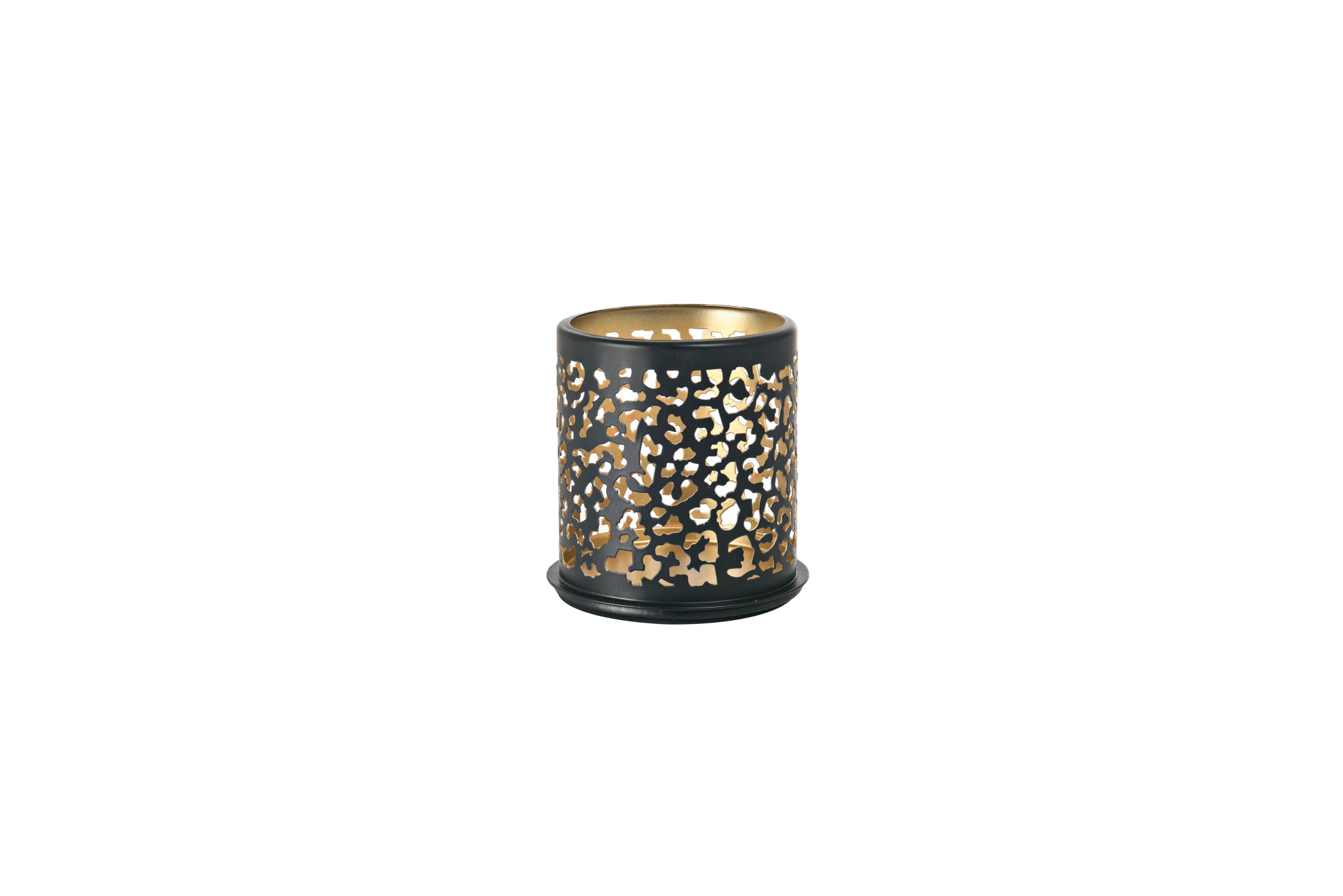 Safari Kerzenhalter Leopard Schwarz