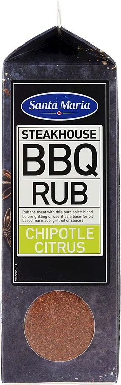Bbq rub chipotle & citrus  650g