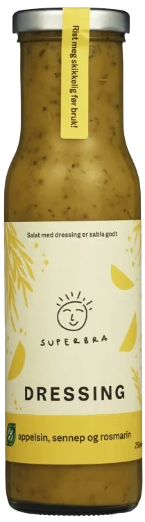 Dressing Appelsin Økologisk 250ml Superbra