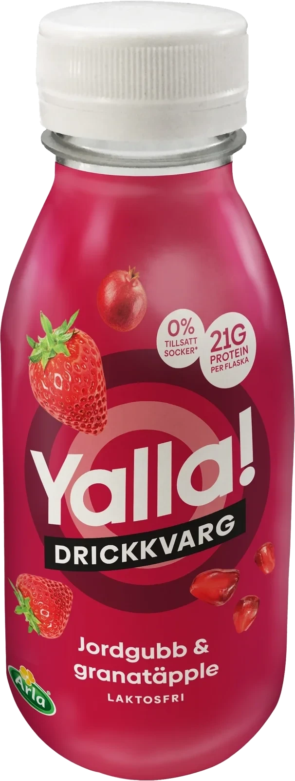Yalla drickkvarg jordgubb / granatäpple