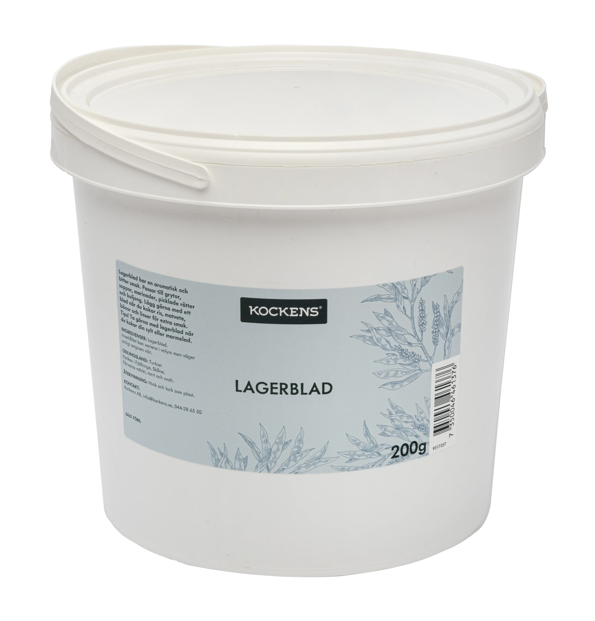 Lagerblad hink
