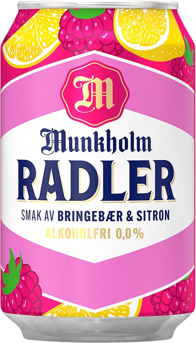 Munkholm Radler Bringebær & Sitron