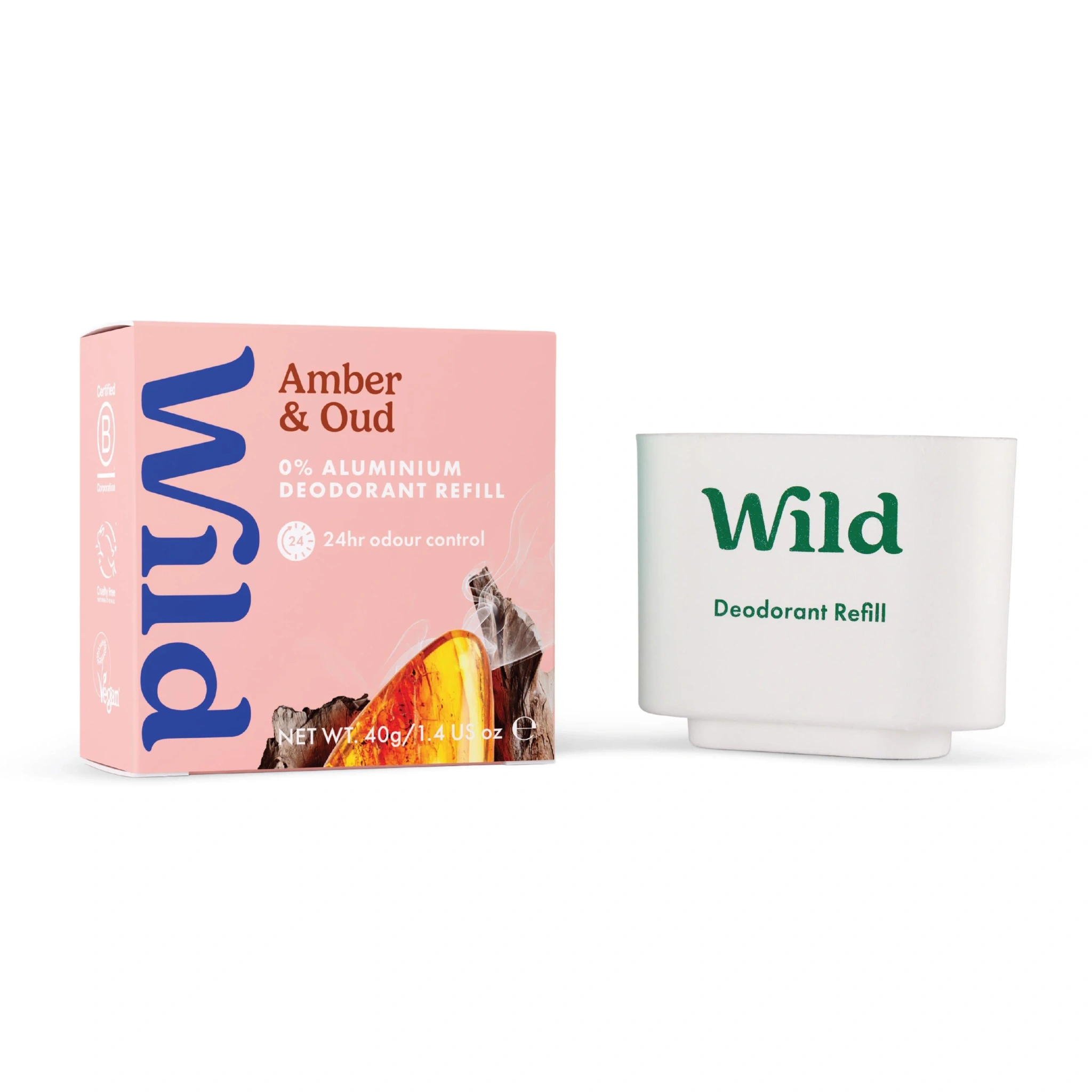 Wild Deo Stick Amber Oud Refill, 40 g