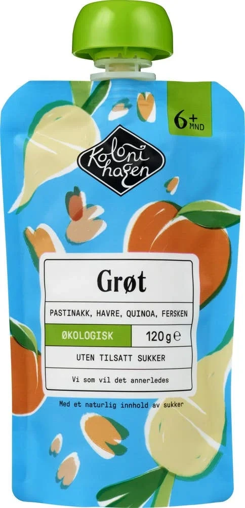 Kolonihagen Grøt med pastinakk og fersken
