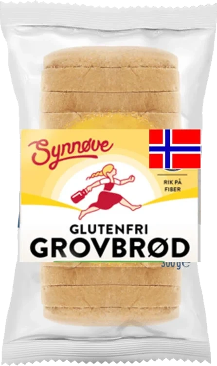 Grovbrød Gl.Fri 500g Synnøve Finden