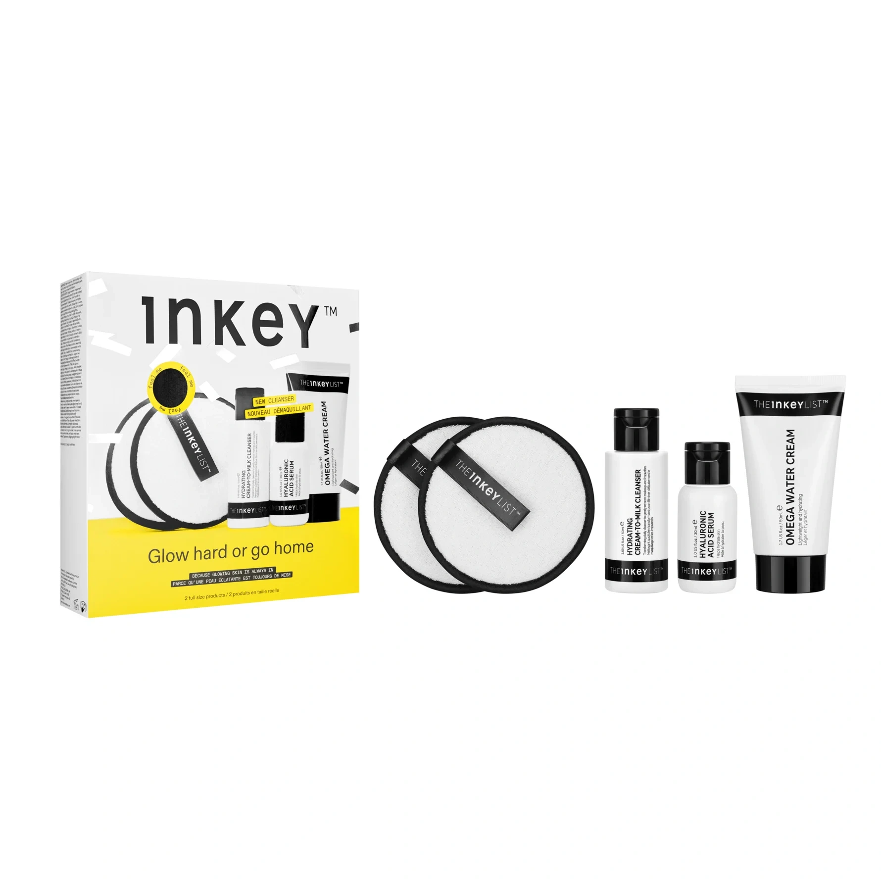 The INKEY List Glow Hard Or Go Home Gift Box 85 ml