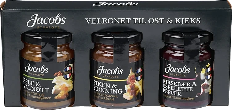 Syltetøy Til Ost 3X110g Jacobs Utvalgte