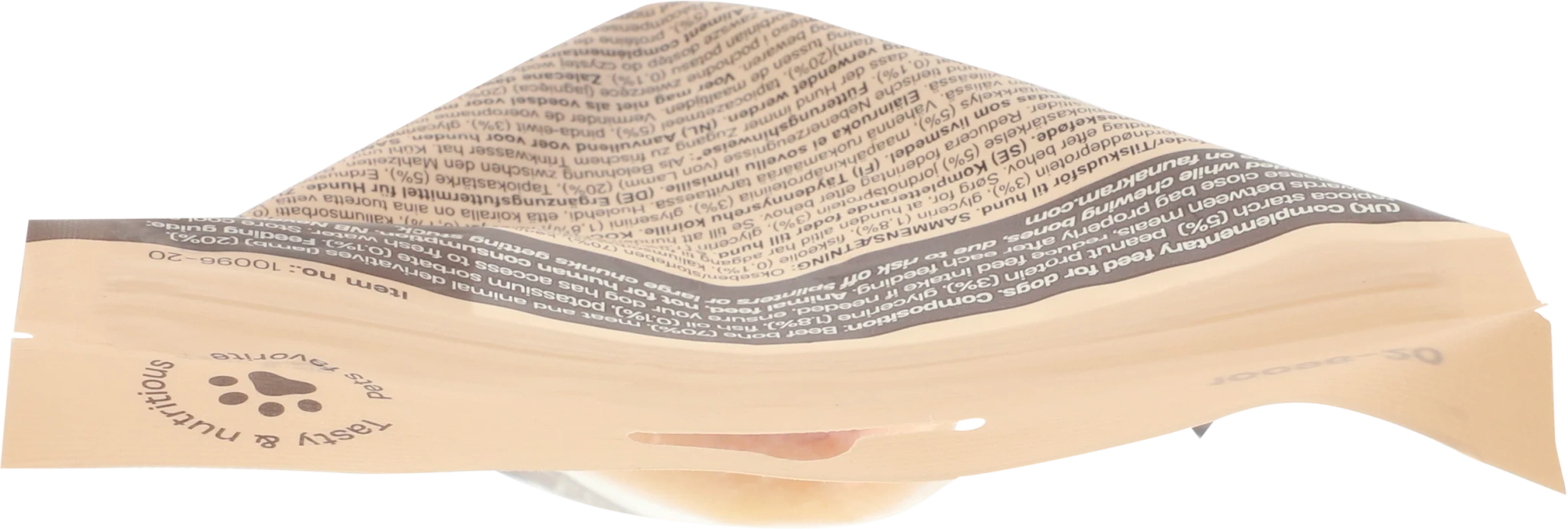Faunakram Natural beef bone with stuffing: 92% lam