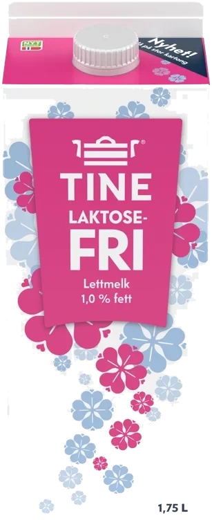 Lettmelk laktosefri 1%  1,75l