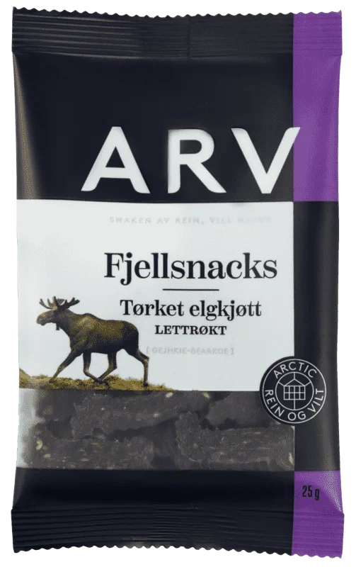 Fjellsnacks Tørket Elgkjøtt Arv