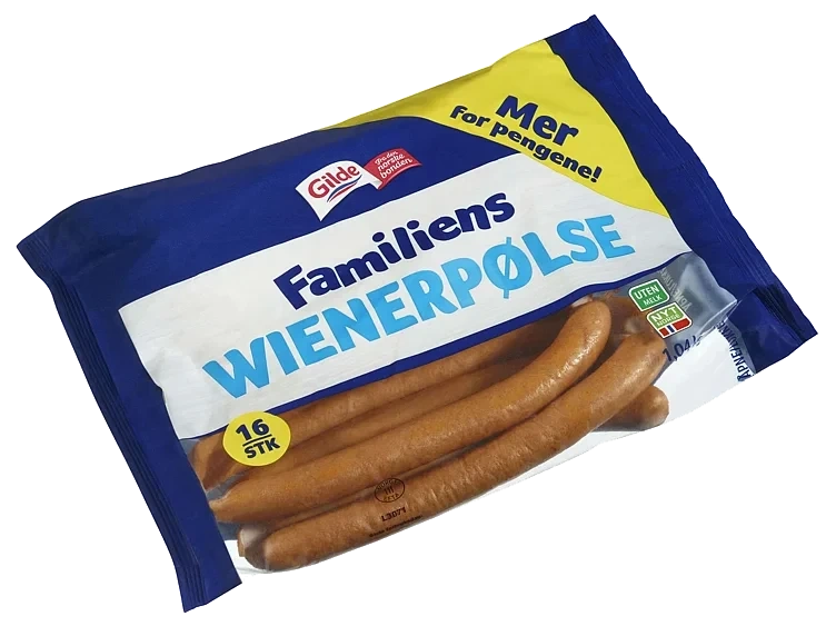 Familiens wienerpølse 1,04kg