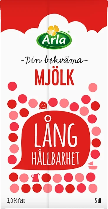 Mjölk med lång hållbarhet 3%