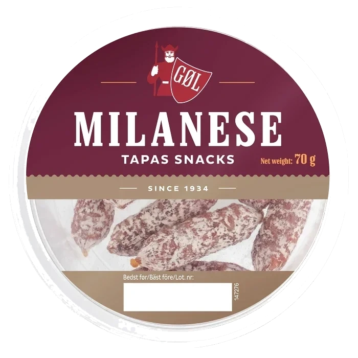 Tapas Milanese Snacks 70g Göl