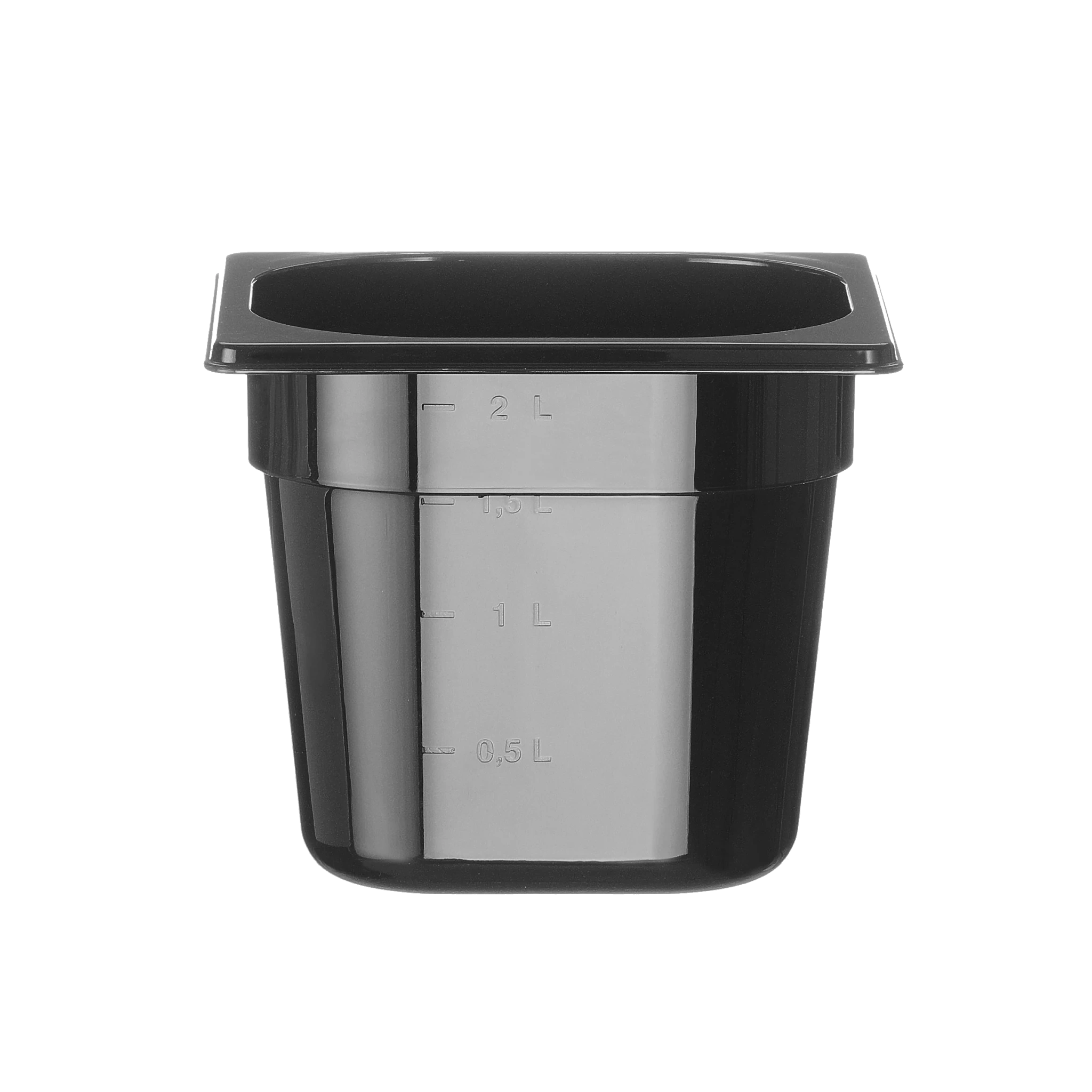 Behållare GN 1/6 svart polykarbonat