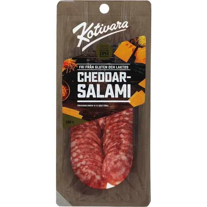 Cheddarsalami 100g Kotivara