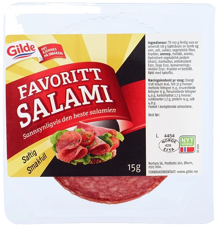 Favorittsalami kuvert   15g