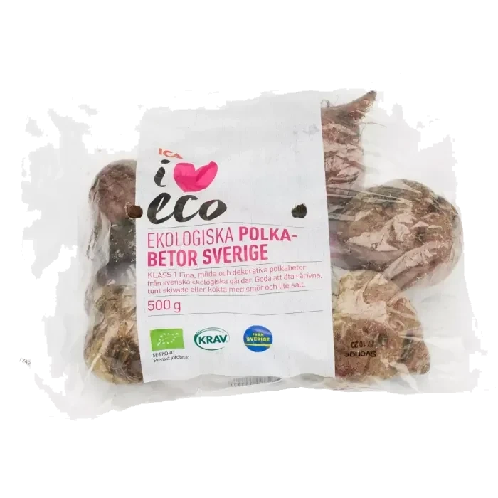 Polkabeta Påse 500g KRAV Klass 1 ICA I love eco