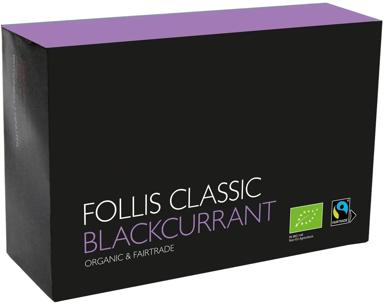 Blackcurrant, Økologisk & Fairtrade, 100stk, Follis Classic