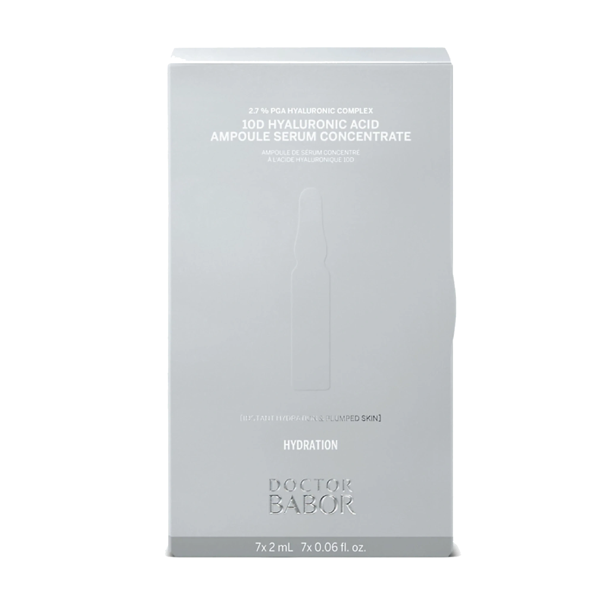 BABOR Doctor Babor Hydration 10D Hyaluronic Acid Ampoule Serum Concentrate, 7 x 2 ml