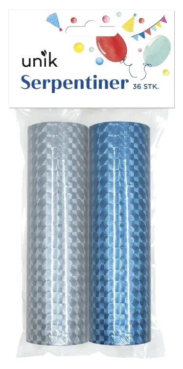 Serpentiner Metallic 2x18stk Unik