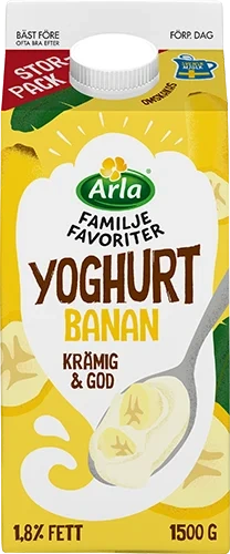 Familjefavoriter yoghurt banan