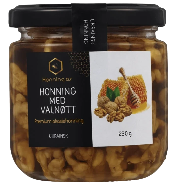 Akasiehonning m/ Valnøtter Økologisk