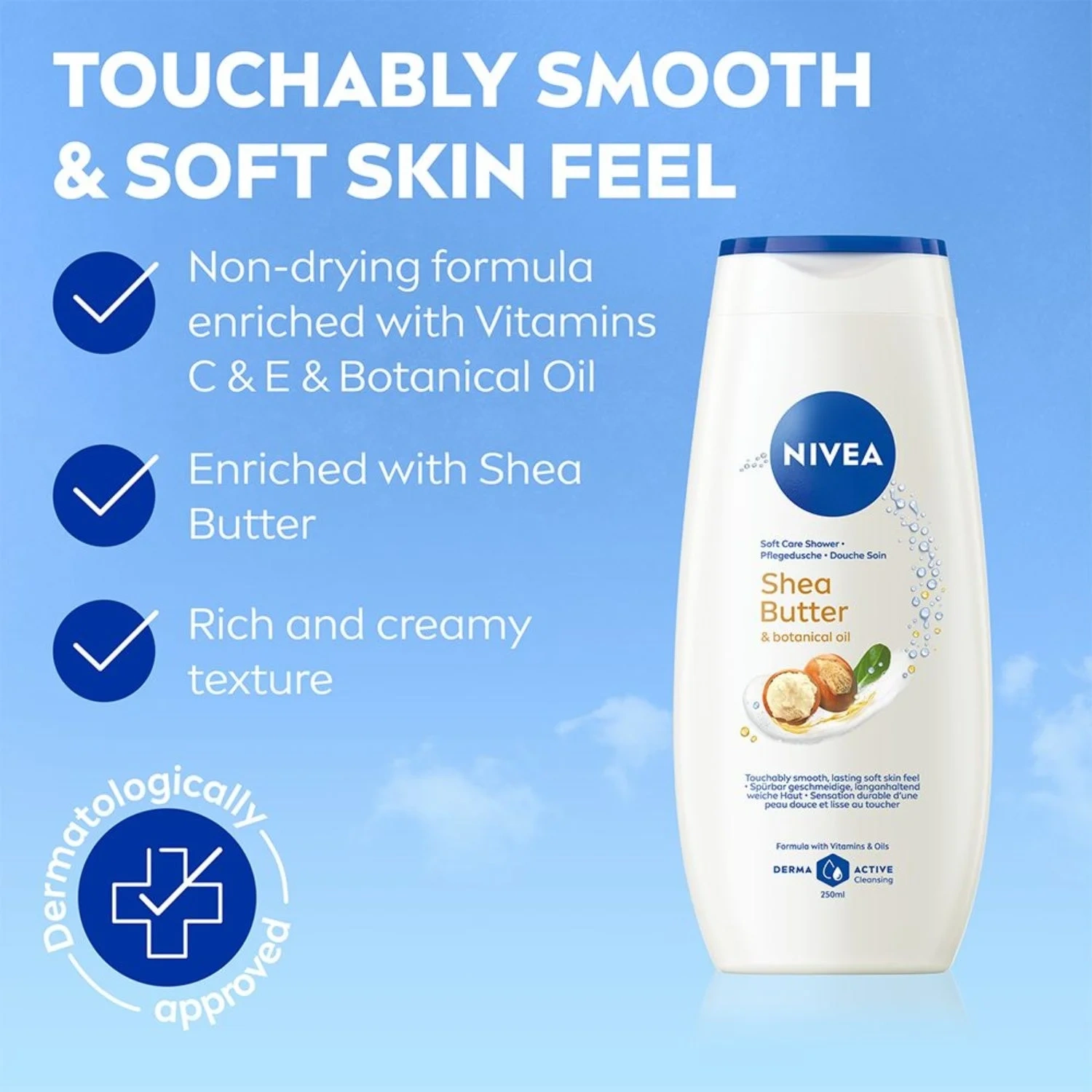 Nivea Shower Creme Shea Butter & Botanical Oil 250ml