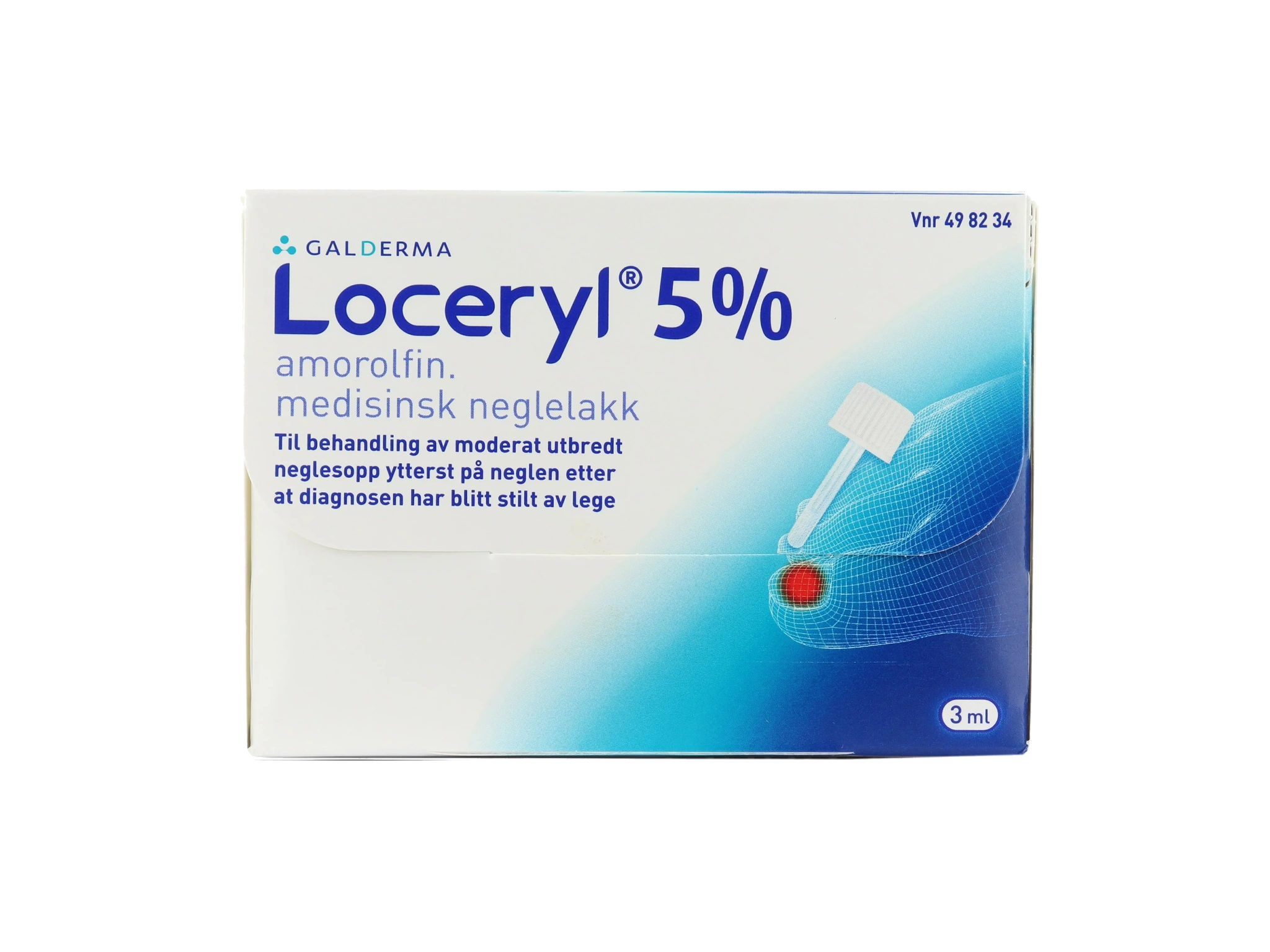Loceryl Medisinsk neglelakk 5%, 3 ml